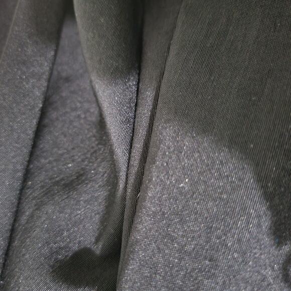 Vintage PourQuoi Pas Bustle Back Dress Black Sweetheart Neckline Maxi 90s Medium - Picture 16 of 16